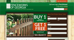 Desktop Screenshot of fenceworksofga.com