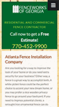 Mobile Screenshot of fenceworksofga.com